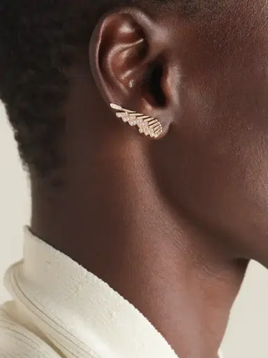 Garrard Wings Rising Mini 18-karat Rose Gold Diamond Earrings | Thumbnail 2 Garrard Wings Rising Mini 18-karat Rose Gold Diamond Earrings | Thumbnail 2