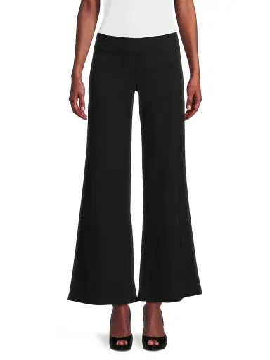 Ming Wang Women's Stretch Deco Crepe Wide-Leg Pants | Thumbnail 3 Ming Wang Women's Stretch Deco Crepe Wide-Leg Pants | Thumbnail 3