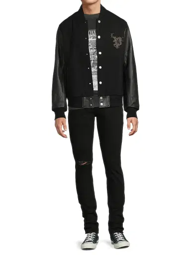 Purple Brand Men's P002 Knee Slit Rinse Slim Jeans | Thumbnail 2