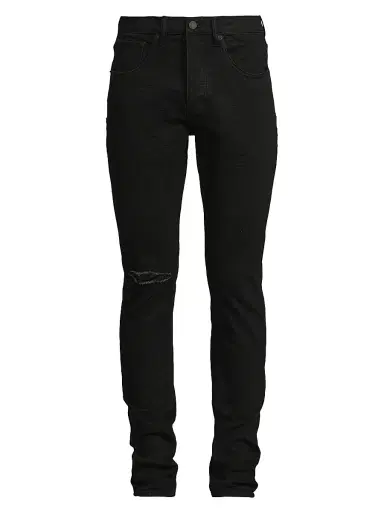 Purple Brand Men's P002 Knee Slit Rinse Slim Jeans | Thumbnail 1