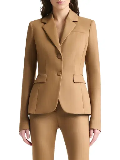 Altuzarra Women's Fenice Notch-Lapel Jacket - Saddle - Size 14 | Thumbnail 2