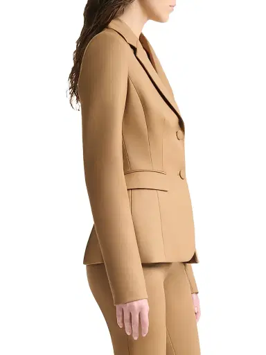 Altuzarra Women's Fenice Notch-Lapel Jacket - Saddle - Size 14 | Thumbnail 3
