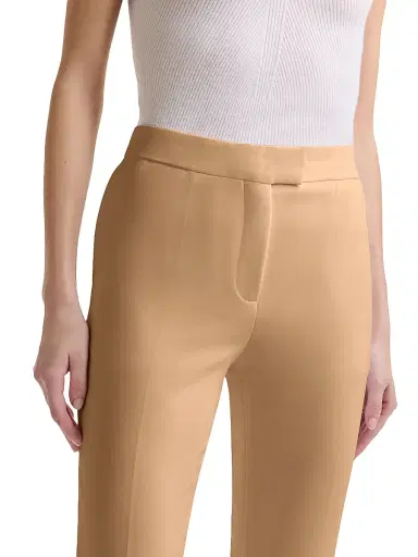 Altuzarra Women's Todd Stretch-Virgin Wool Pants - Saddle - Size 14 | Thumbnail 6