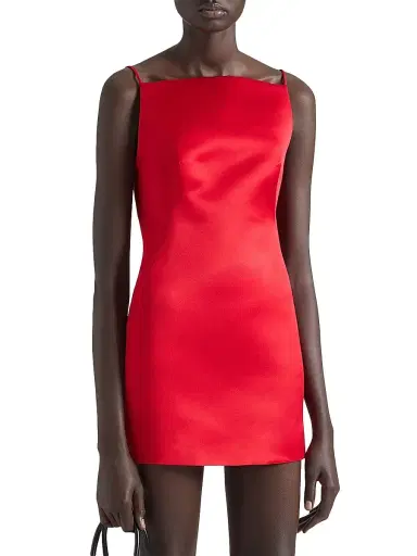 Givenchy Women's Mini Straps Dress in Satin | Thumbnail 3