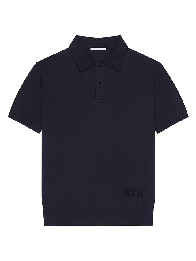 Men's Polo in Cotton - Dark Blue