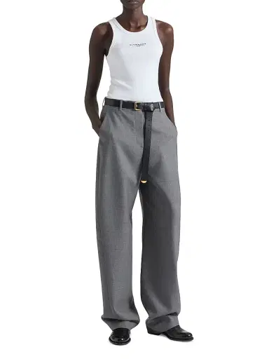 Givenchy Women's Slim Fit Tank Top in Cotton with Stamp print - White - Size XS | Thumbnail 2
