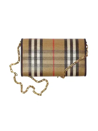 Burberry Women's Highlands Check Wallet - Sand | Thumbnail 4