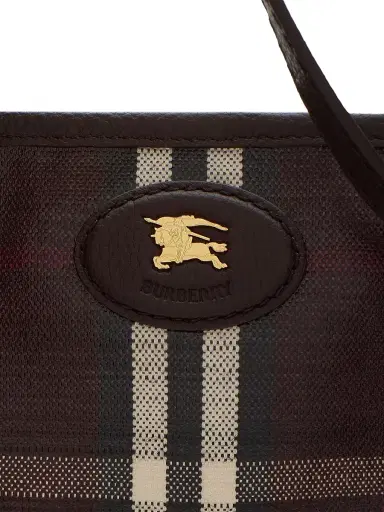Burberry Women's Highlands Check Tote Bag - Mahogany | Thumbnail 6