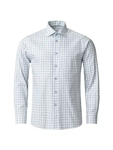 Eton Men's Contemporary-Fit Check Twill Button-Front Shirt - Blue | Thumbnail 2 Eton Men's Contemporary-Fit Check Twill Button-Front Shirt - Blue | Thumbnail 2