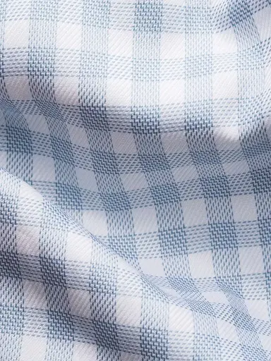Eton Men's Contemporary-Fit Check Twill Button-Front Shirt - Blue | Thumbnail 8 Eton Men's Contemporary-Fit Check Twill Button-Front Shirt - Blue | Thumbnail 8