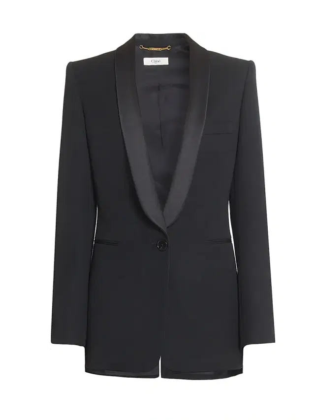 Chloé Women's Wool Tux Jacket - Black