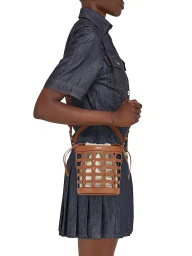 Ferragamo Women's Gancini Leather Bucket Bag | Thumbnail 3 Ferragamo Women's Gancini Leather Bucket Bag | Thumbnail 3