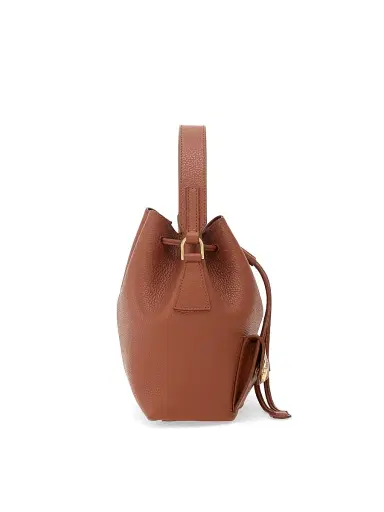 Ferragamo Women's Leather Bucket Bag - New Cognac | Thumbnail 5 Ferragamo Women's Leather Bucket Bag - New Cognac | Thumbnail 5