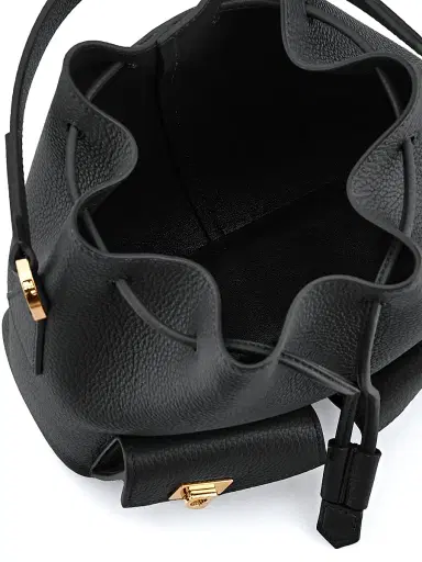 Ferragamo Women's Leather Bucket Bag - Nero | Thumbnail 7