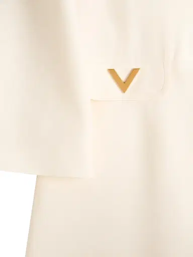 Valentino Garavani Women's Crepe Couture Midi Dress - Ivory - Size 2 | Thumbnail 6