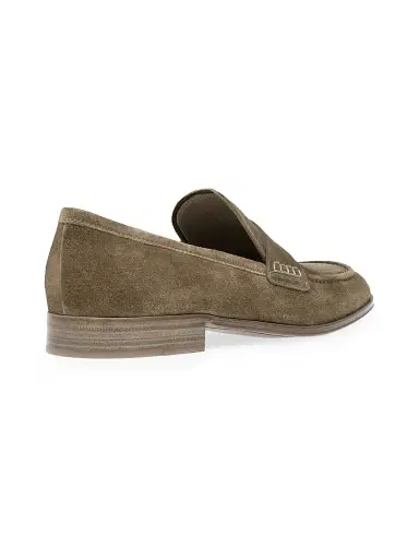 Gianvito Rossi Men's George Suede Penny Loafers - Camel - Size 13 | Thumbnail 3