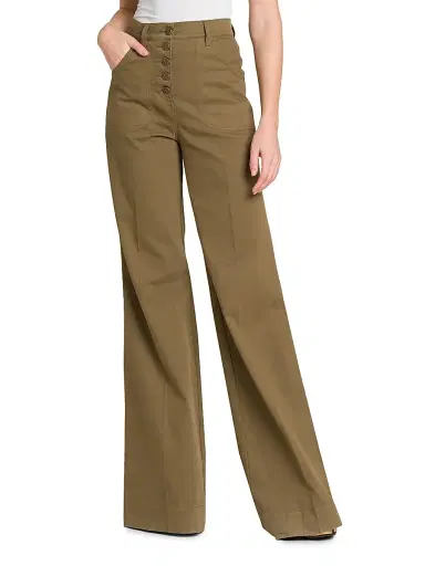 Etro Women's Wide-Leg Jeans - Verde Salvia Scuro - Size 31 | Thumbnail 3 Etro Women's Wide-Leg Jeans - Verde Salvia Scuro - Size 31 | Thumbnail 3