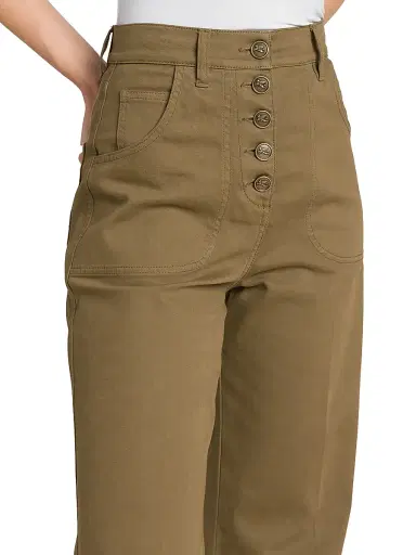 Etro Women's Wide-Leg Jeans - Verde Salvia Scuro - Size 31 | Thumbnail 6 Etro Women's Wide-Leg Jeans - Verde Salvia Scuro - Size 31 | Thumbnail 6