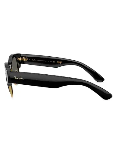 Ray-Ban Men's A$AP Rocky Blacked Out 0RB0316s 53MM Mega Clubmaster Square Sunglasses - Black | Thumbnail 3 Ray-Ban Men's A$AP Rocky Blacked Out 0RB0316s 53MM Mega Clubmaster Square Sunglasses - Black | Thumbnail 3
