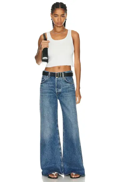 ÉTERNE Cropped Scoop Neck Tank Top | Thumbnail 4