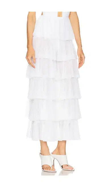 Norma Kamali Wide Leg Ruffle Pant | Thumbnail 2