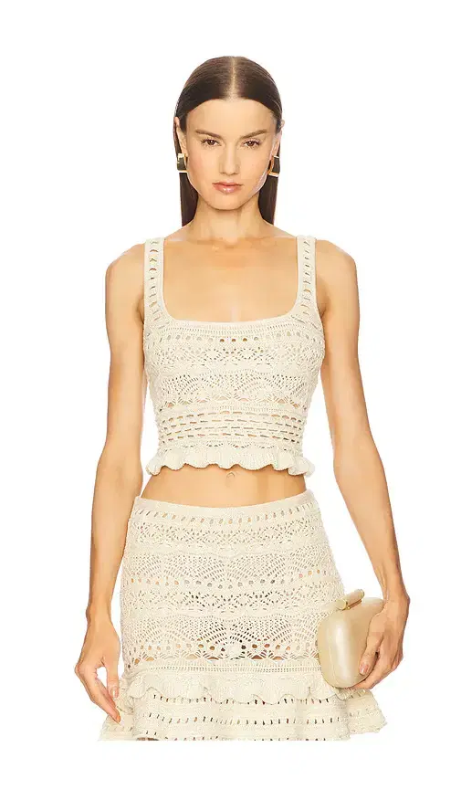 retrofete Damira Crochet Top