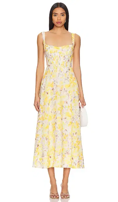 Bardot Lilah Corset Midi Dress | Thumbnail 1 Bardot Lilah Corset Midi Dress | Thumbnail 1
