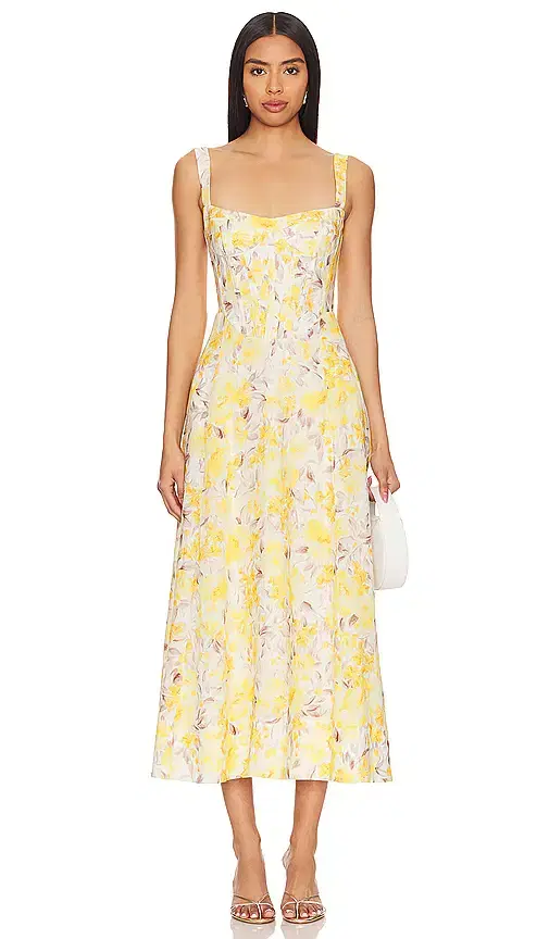 Lilah Corset Midi Dress