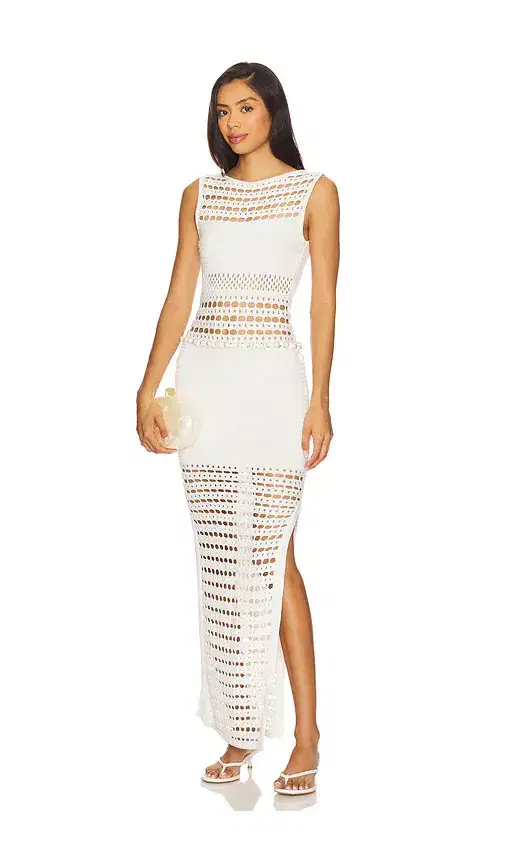retrofete Kylan Knit Crochet Dress