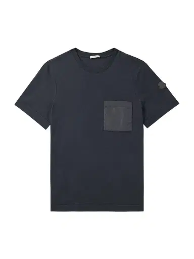 Moncler Logo-Appliquéd Shell-Trimmed Cotton and Cashmere-Blend Jersey T-Shirt - Men | Thumbnail 1 Moncler Logo-Appliquéd Shell-Trimmed Cotton and Cashmere-Blend Jersey T-Shirt - Men | Thumbnail 1