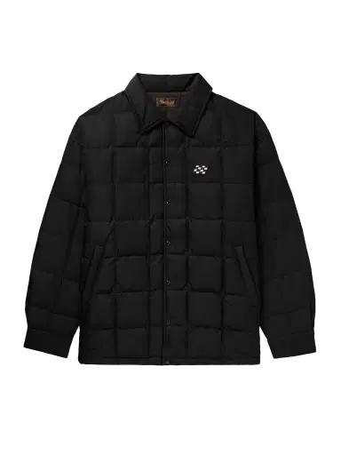 Visvim Coach Appliquéd Quilted Wool and Silk-Blend Twill Down Jacket - Men | Thumbnail 1