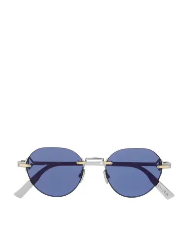 DIOR Eyewear CD Diamond R5U Pantos Silver and Gold-Tone Sunglasses - Men | Thumbnail 1 DIOR Eyewear CD Diamond R5U Pantos Silver and Gold-Tone Sunglasses - Men | Thumbnail 1