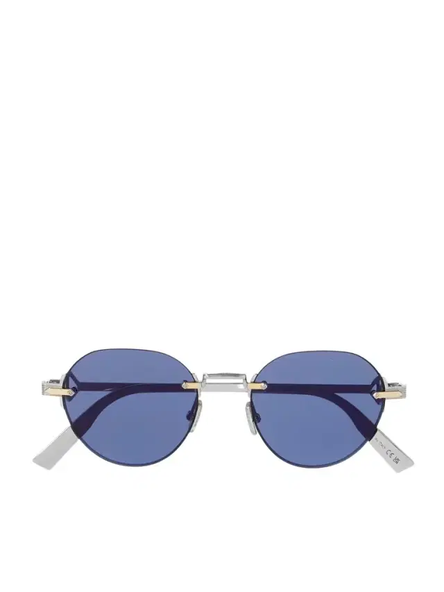 DIOR Eyewear CD Diamond R5U Pantos Silver and Gold-Tone Sunglasses - Men