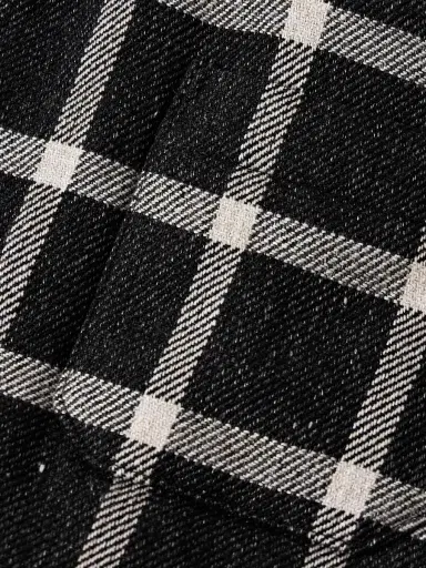 Visvim Keesey Checked Linen and Wool-Blend Down Jacket - Men | Thumbnail 5