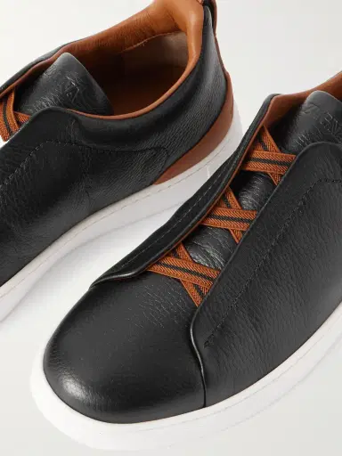 Zegna Triple Stitch™ Full-Grain Deerskin Slip-On Sneakers - Men | Thumbnail 5 Zegna Triple Stitch™ Full-Grain Deerskin Slip-On Sneakers - Men | Thumbnail 5