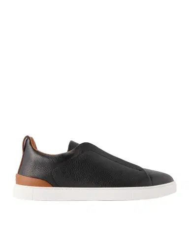 Zegna Triple Stitch™ Full-Grain Deerskin Slip-On Sneakers - Men | Thumbnail 1 Zegna Triple Stitch™ Full-Grain Deerskin Slip-On Sneakers - Men | Thumbnail 1