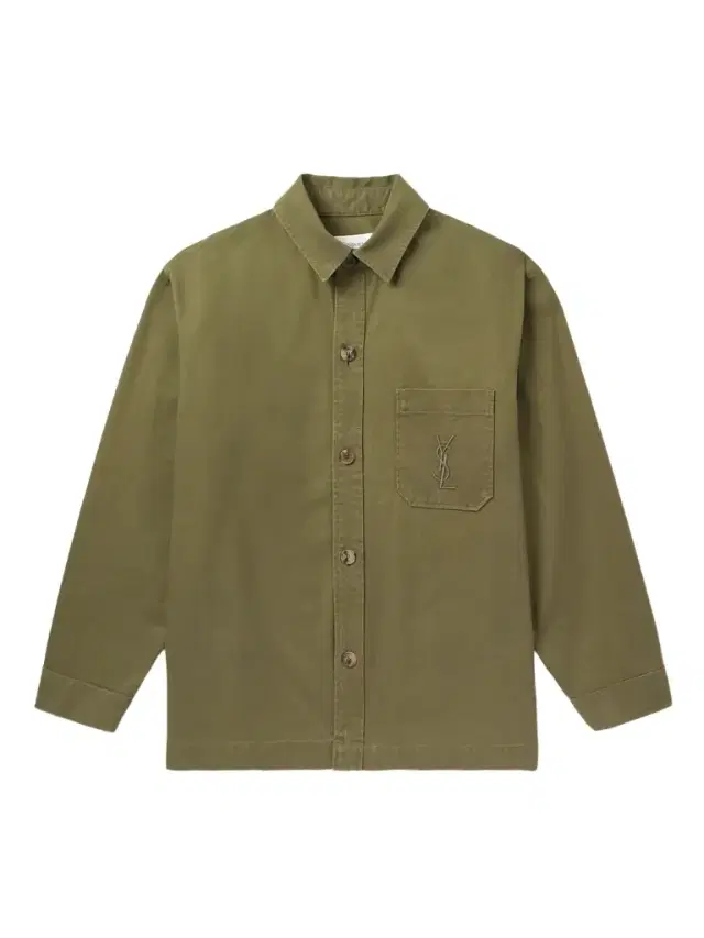 Logo-Embroidered Cotton and Linen-Blend Gabardine Overshirt - Men