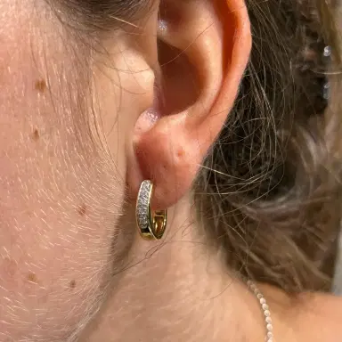 Wish Fine Jewelry 14K YG 0.10 CTW DIA Earrings | Thumbnail 1