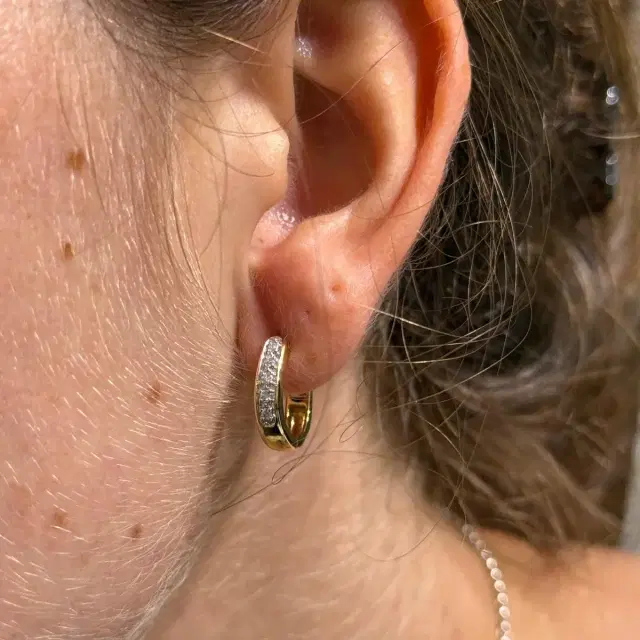 14K YG 0.10 CTW DIA   Earrings