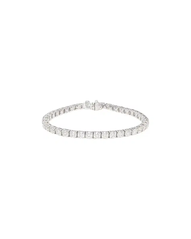 Wish Fine Jewelry 18K WG 7.00 CTW DIA 7"   Bracelets