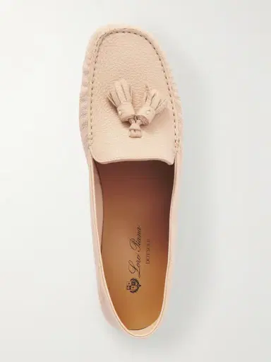 Loro Piana Tasseled Textured-leather Collapsible-heel Loafers | Thumbnail 5 Loro Piana Tasseled Textured-leather Collapsible-heel Loafers | Thumbnail 5