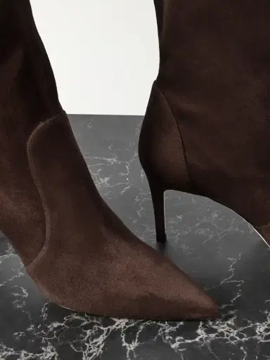 Stuart Weitzman Stuart Power Suede Ankle Boots | Thumbnail 4 Stuart Weitzman Stuart Power Suede Ankle Boots | Thumbnail 4
