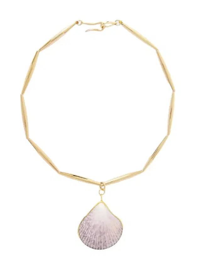 Lumia Theia Gold-plated And Shell Necklace