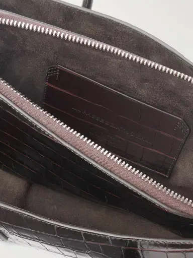 The Attico La Passeggiata Small Asymmetric Croc-effect Leather Tote | Thumbnail 5 The Attico La Passeggiata Small Asymmetric Croc-effect Leather Tote | Thumbnail 5