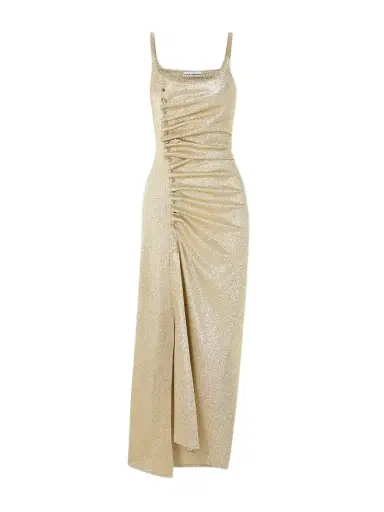Rabanne Embellished Glittered Stretch-crepe Maxi Dress | Thumbnail 1