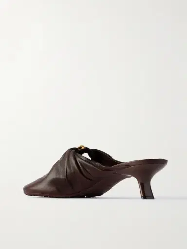 Loewe Pebble Embellished Cutout Leather Mules | Thumbnail 3