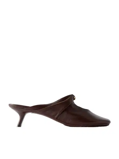 Loewe Pebble Embellished Cutout Leather Mules | Thumbnail 1
