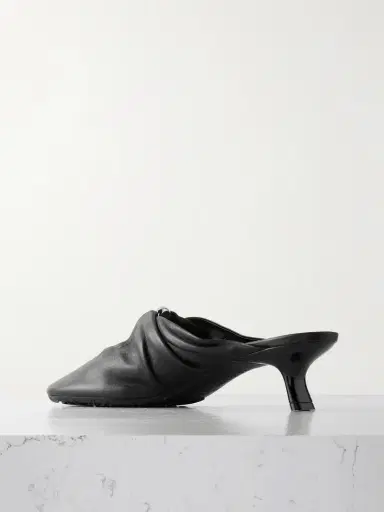 Loewe Pebble Embellished Cutout Leather Mules | Thumbnail 3