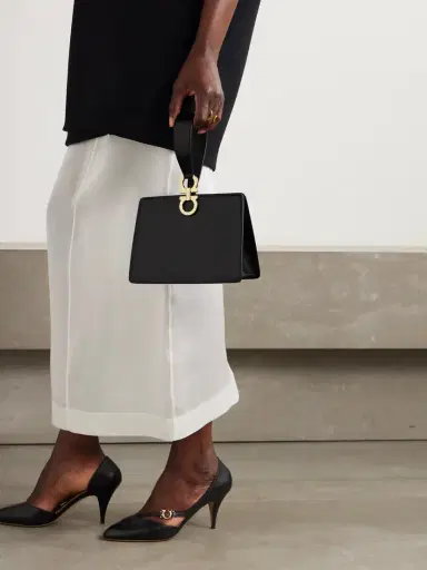 Ferragamo Mini Embellished Glossed-leather Clutch | Thumbnail 2 Ferragamo Mini Embellished Glossed-leather Clutch | Thumbnail 2