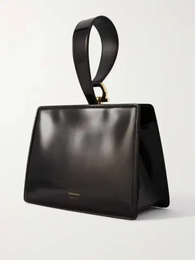 Ferragamo Mini Embellished Glossed-leather Clutch | Thumbnail 3 Ferragamo Mini Embellished Glossed-leather Clutch | Thumbnail 3